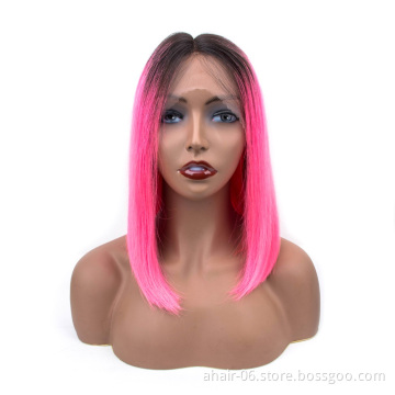 factory wholesale raw indian temple hair remy human hair pink wig mink virgin hair brazilian
